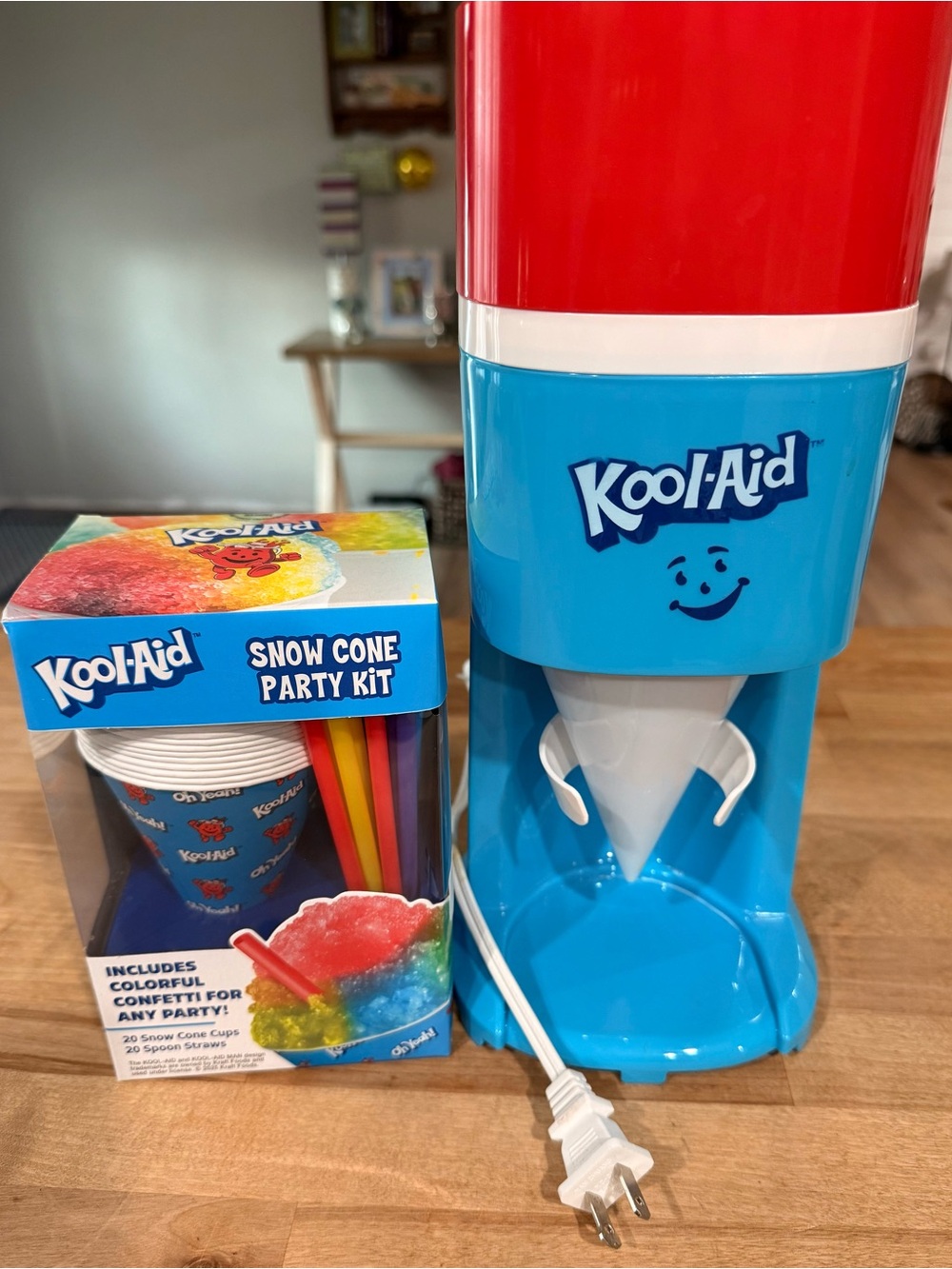 Kool-Aid Red & Blue Snow Cone Maker with Party Kit
